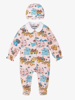 MOSCHINO BABY
PINK BABYGROW & HAT SET
